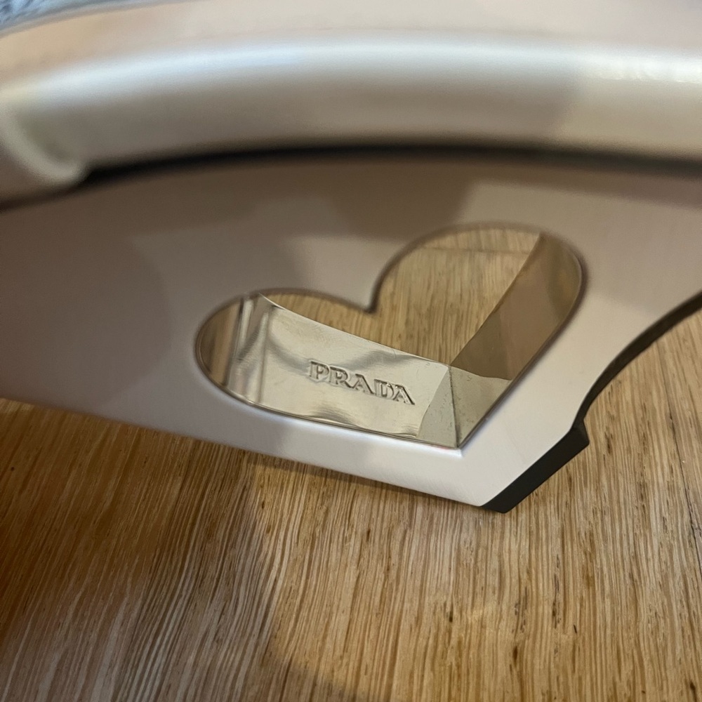 ✨Prada White Heart Heels✨ - Picture 6 of 16